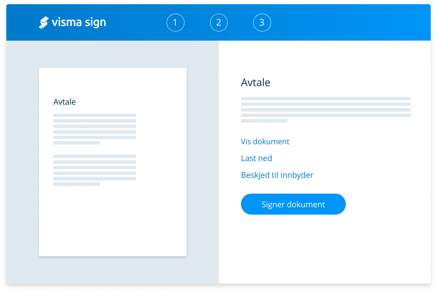 signer dokument digitalt